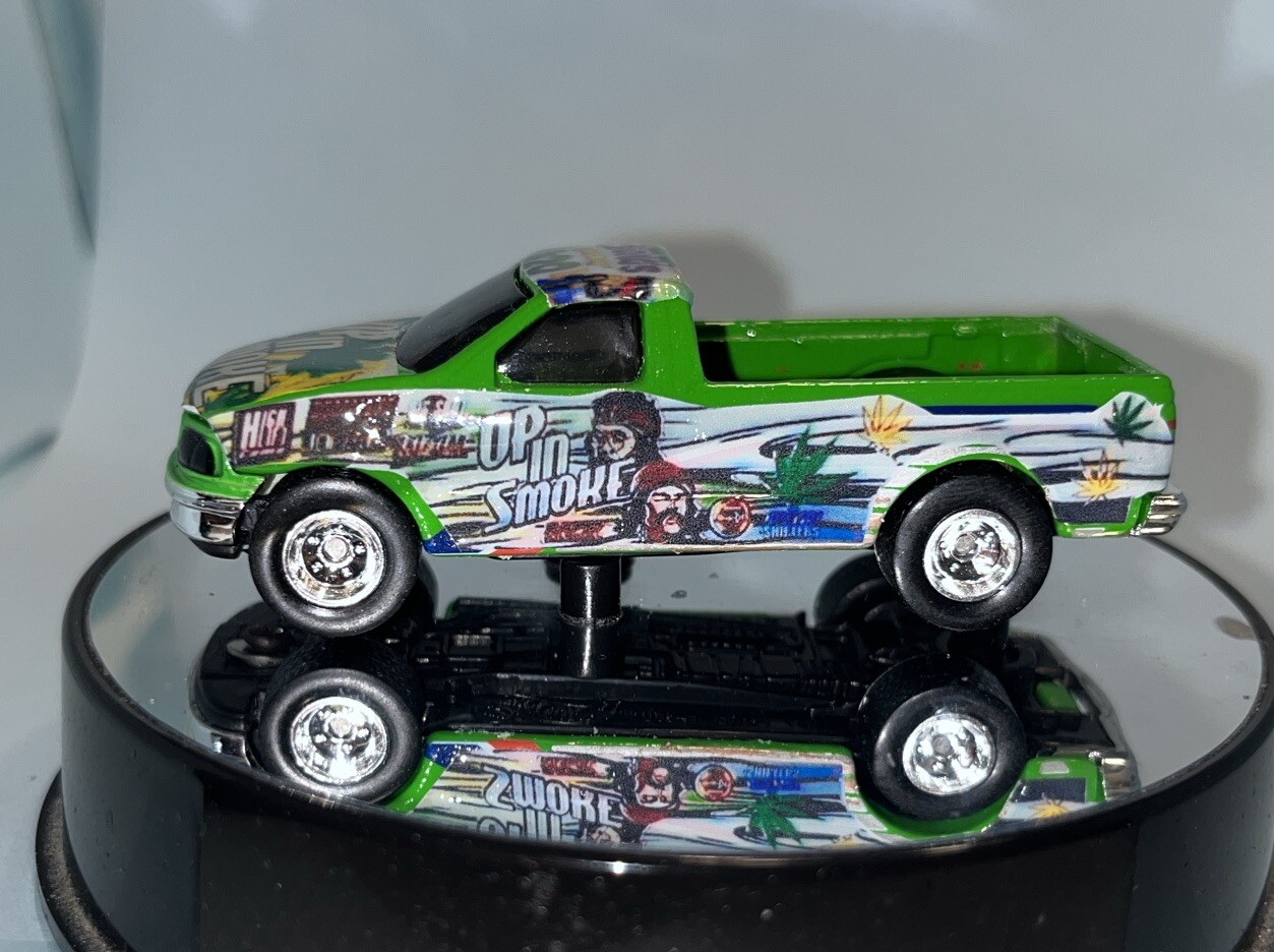 Hot Wheels JC Whitney Ford Truck it’s A Custom Real Riders Cheech & Chong