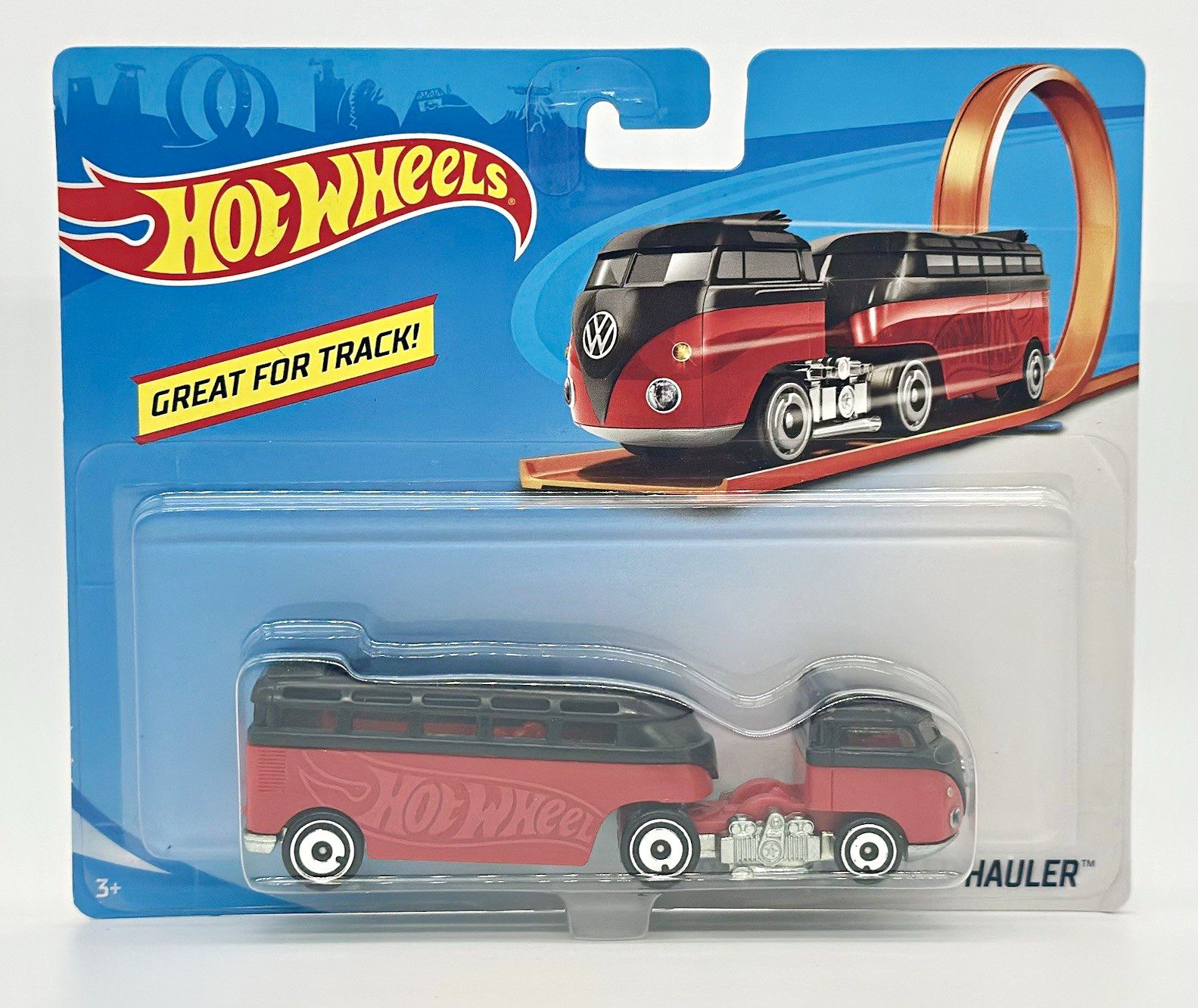 Hot Wheels Track Stars Custom Volkswagen Hauler 1:64 Diecast Red Black Sealed