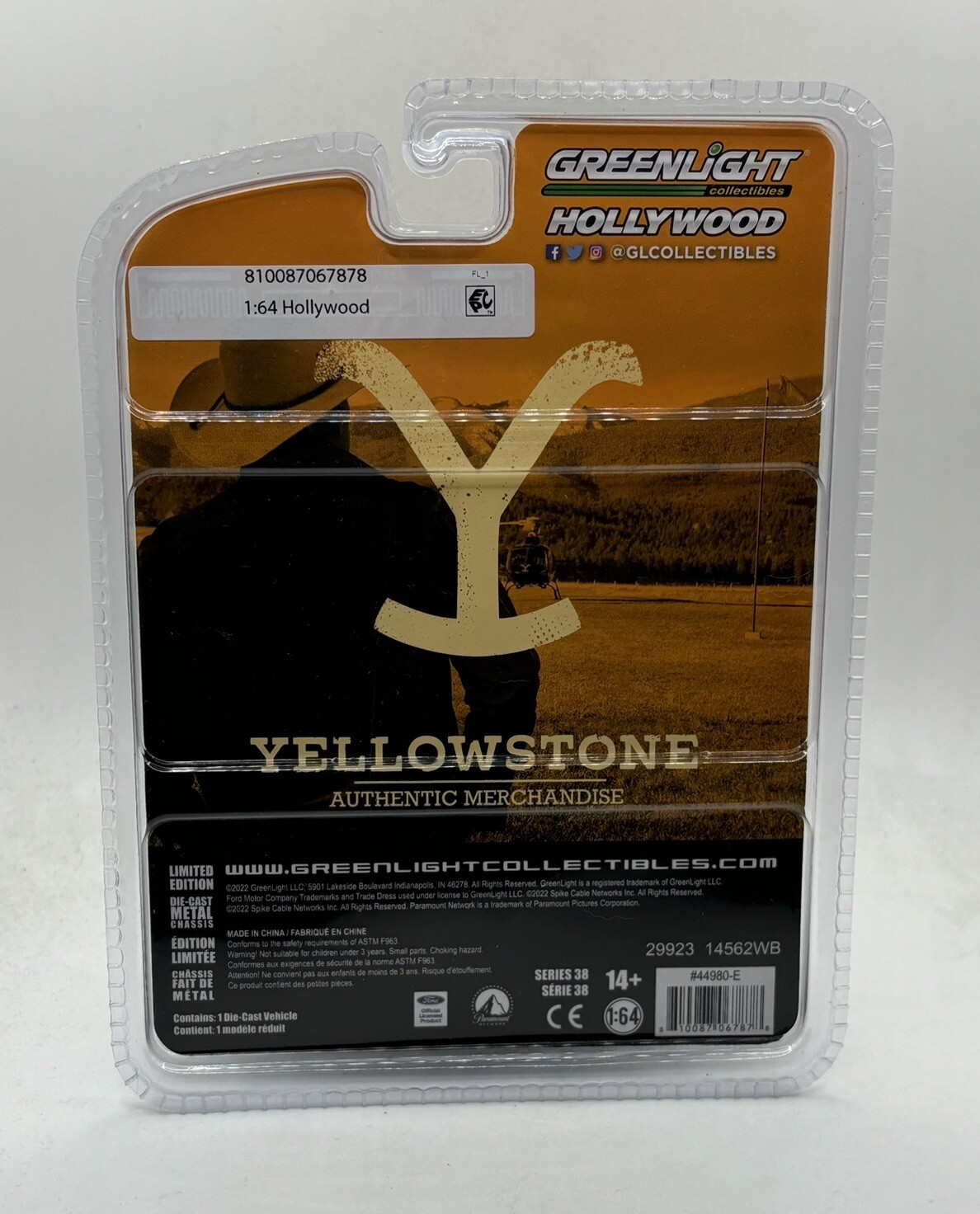 Greenlight Walmart Exclusive (Blue Wheels and Base) 1978 Ford F-250 Yellow