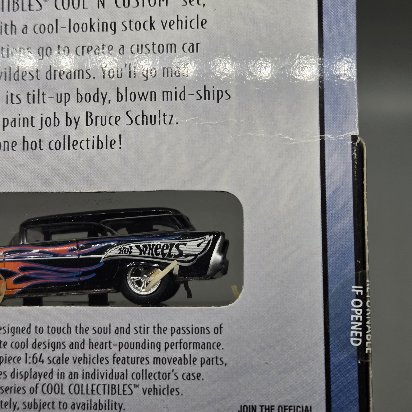 1957 Chevy Nomad Black Flames 29697 2000 Hot Wheels 100%