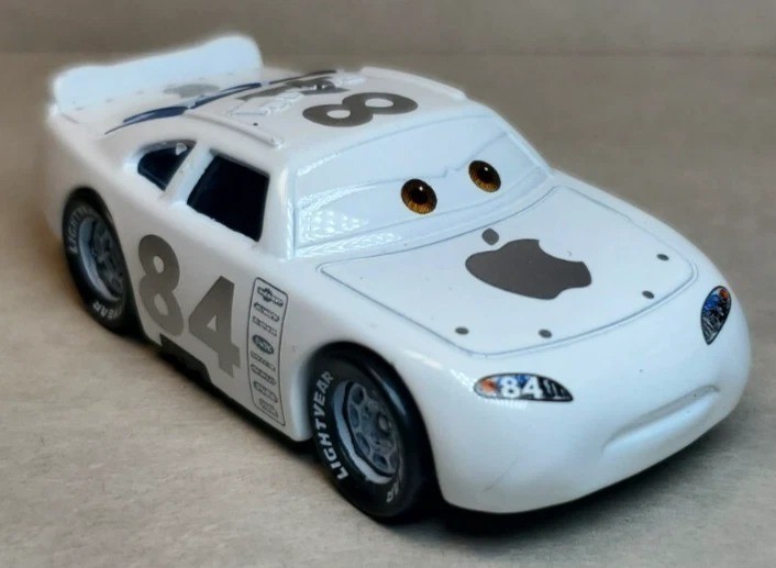 Pixar Cars Mac iCar Apple Car 84 Diecast Stock Car Piston Cup FC