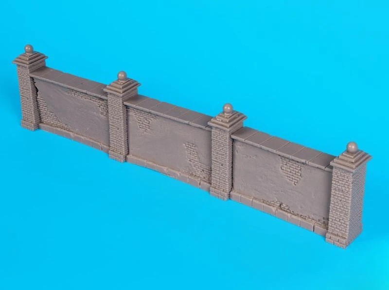 1/35 Scale DieCast Resin Model Assembled Kit City Wall (240mm Total Length) S…