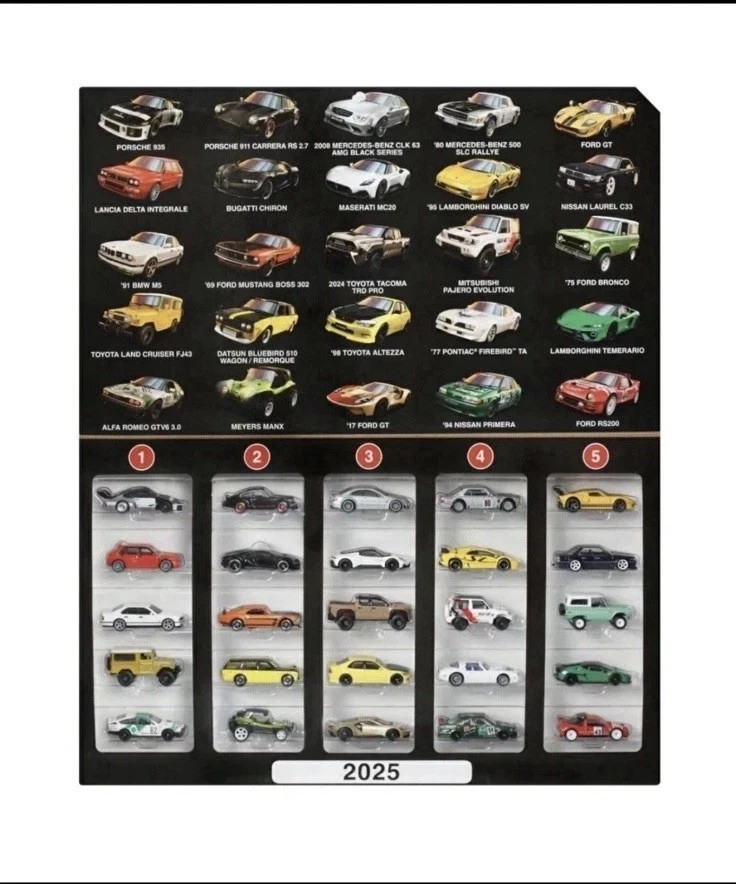 2025 Hot Wheels Boulevard 25 Car Factory Complete Set JFM00 Toy New Premium 1:64