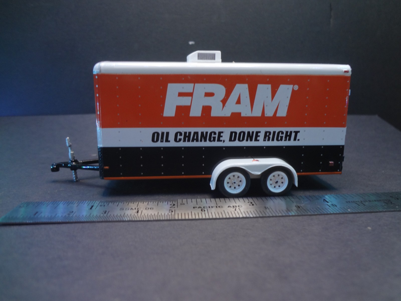 1:64 Scale enclosed car trailer w opening rear FRAM Oil Filters – Loose 1:64