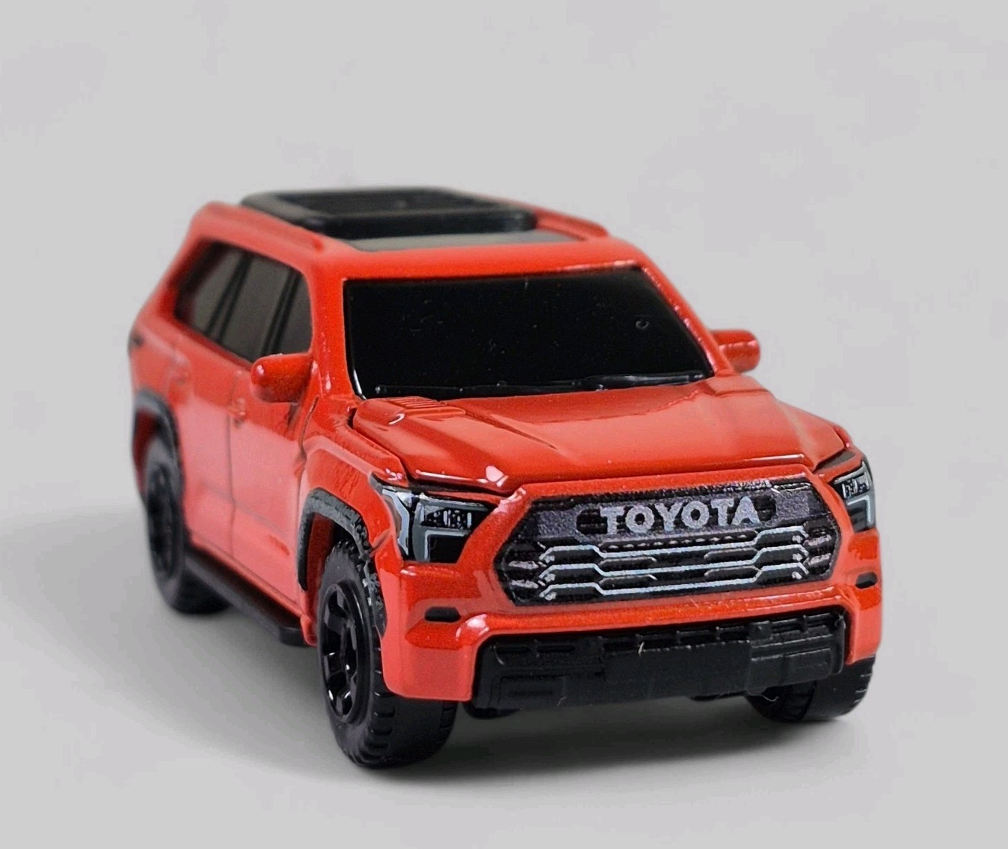 2024 TOYOTA SEQUOIA TRD PRO Diorama Collectible DieCast Model 1:64 Orange LOOSE