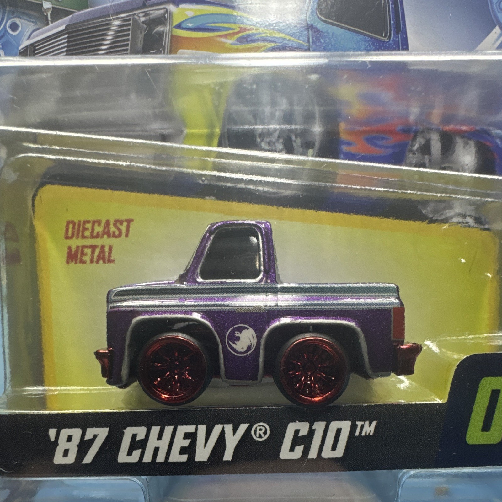 MGA Cartuned Series 1 1987 Chevy C10 Pickup #06 Diecast Purple (CHASE)