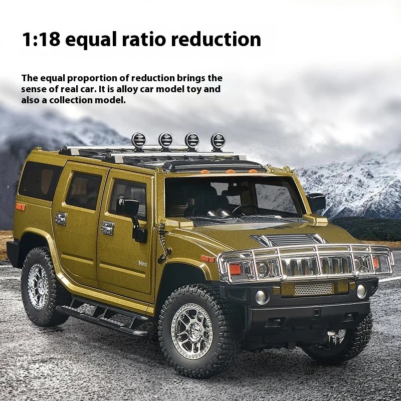 HIGHWAY 61 NCIS 2006 HUMMER H2 1/18 DIECAST MODEL CAR BLACK 18013
