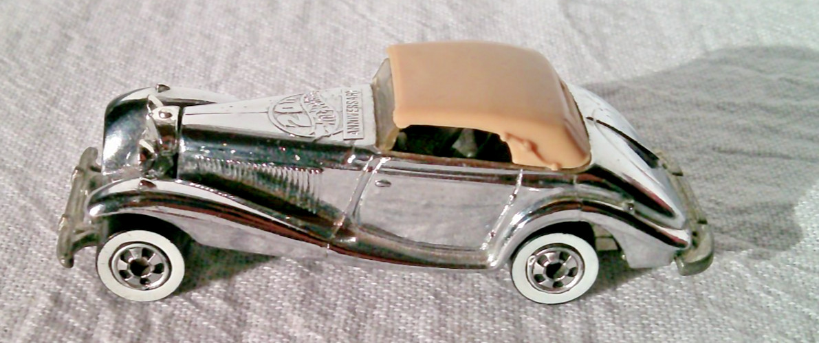 Hot Wheels Mercedes 540K 1988 20th Anniversary Chrome Loose