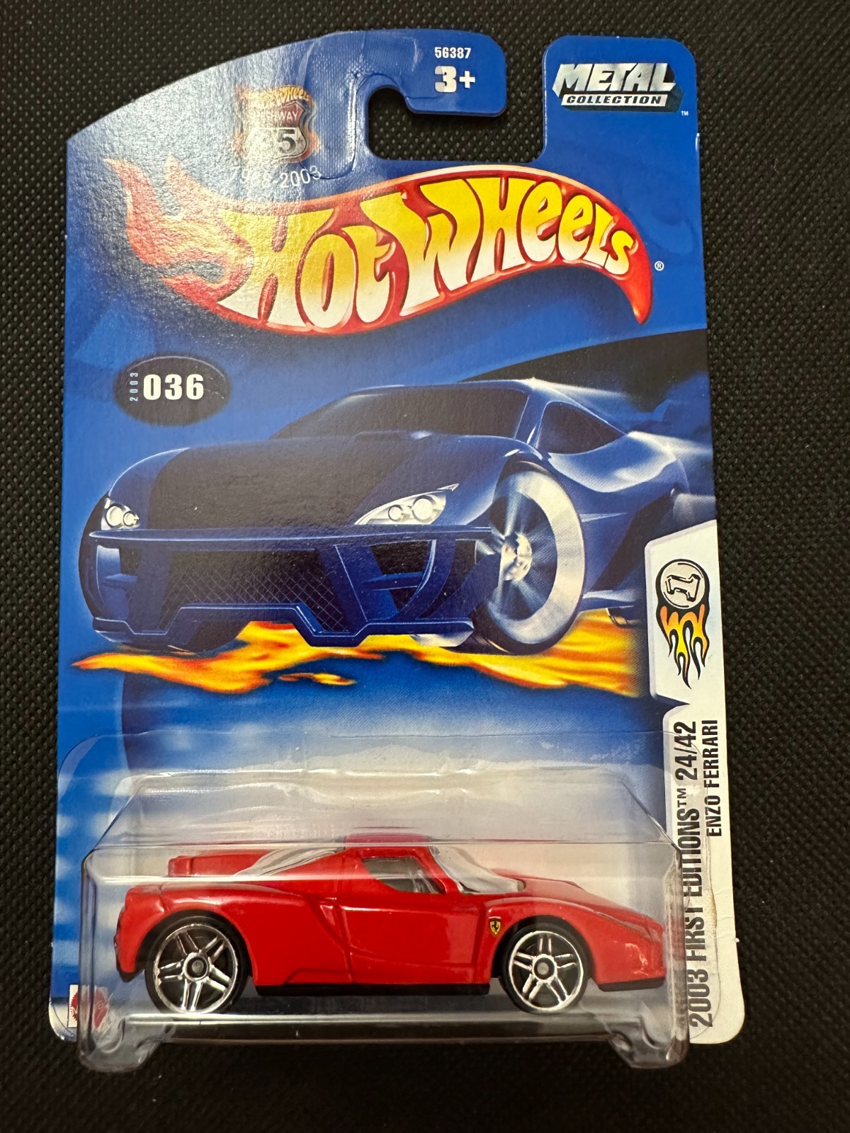 Hot Wheels 2003 First Editions #24/42 Red Enzo Ferrari #036 VHTF – LIKE MINT