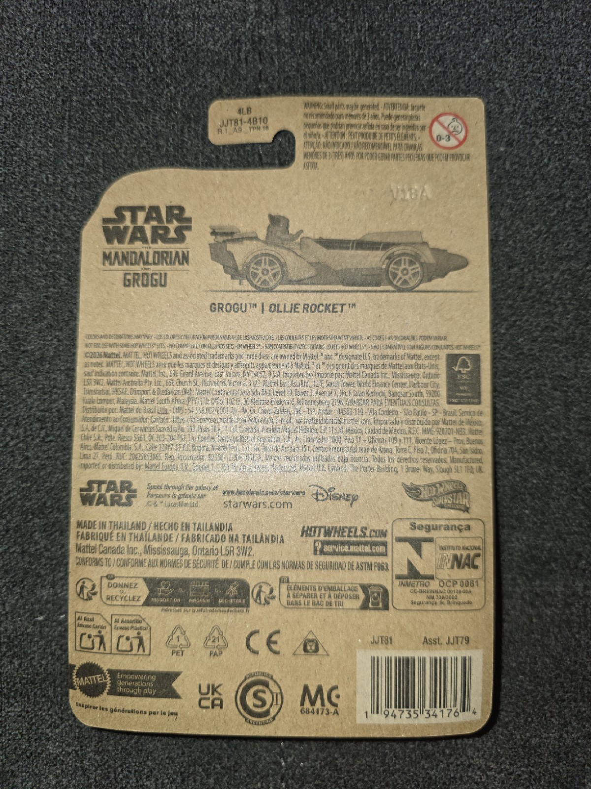 2026 Hot Wheels Superstar Speeders Star Wars Grogu Ollie Rocket Mandalorian NEW