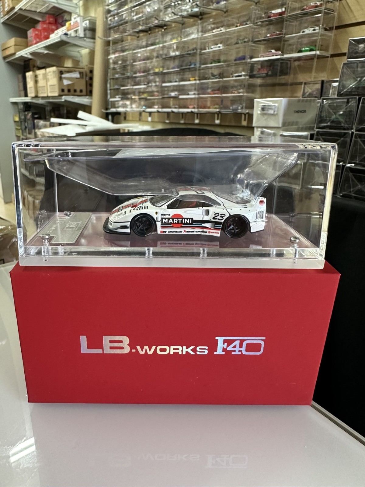 FERRARI F40 MARTINI LBWK LIBERTY WALK REAR OPENS 1/64 CAR BY STAR MODELS SM