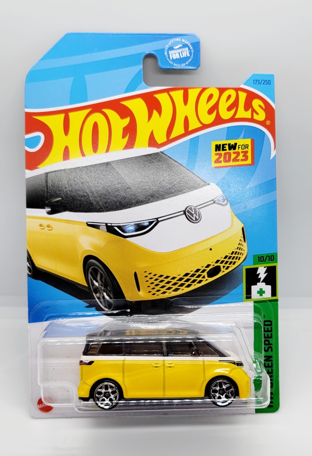 2023 Hot Wheels Yellow Volkswagen ID Buzz Van HW Green Speed New