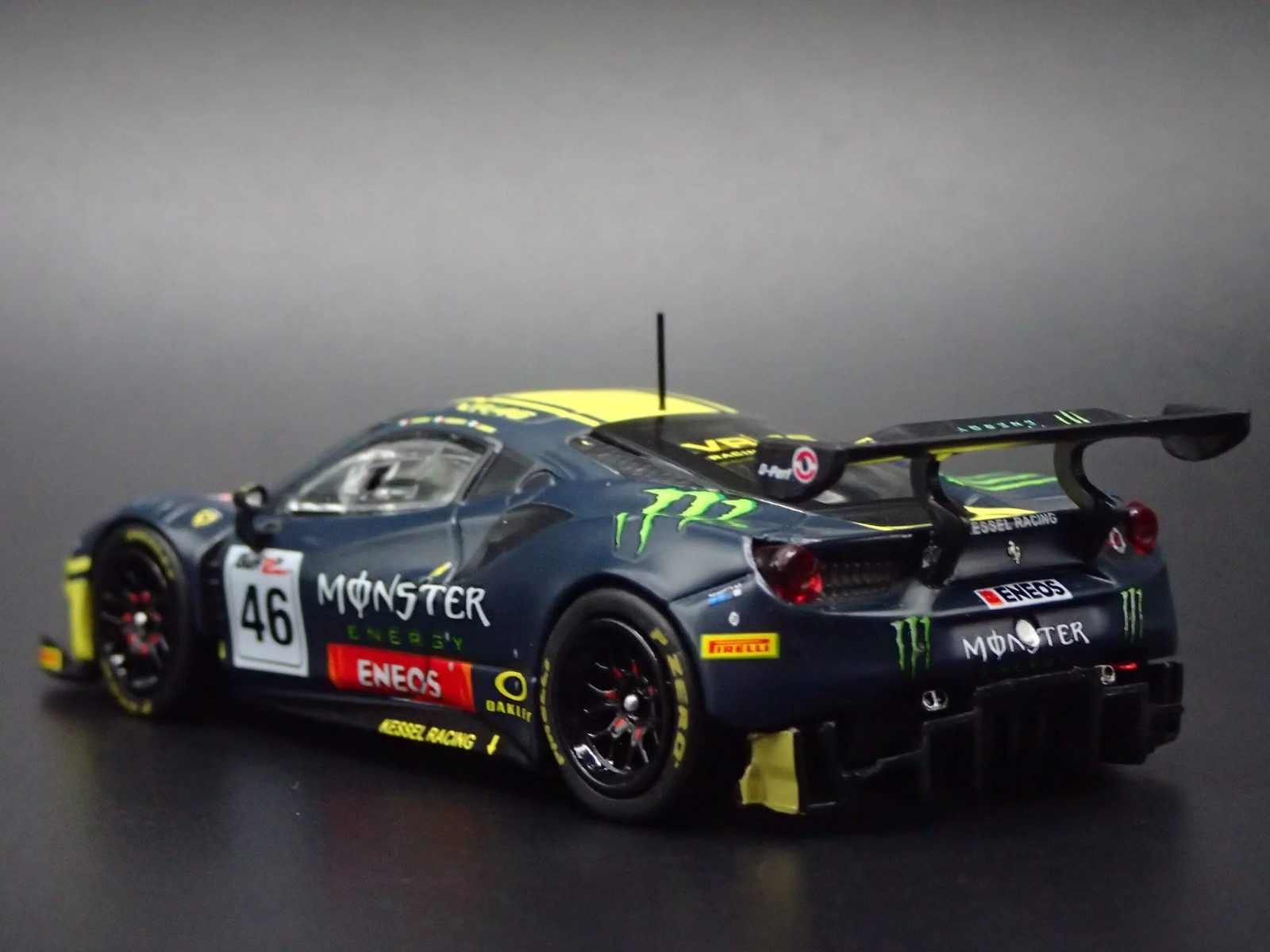 2015-2019 FERRARI 488 GT3 MONSTER ENERGY 2019 12H 1:64 SCALE DIECAST MODEL CAR