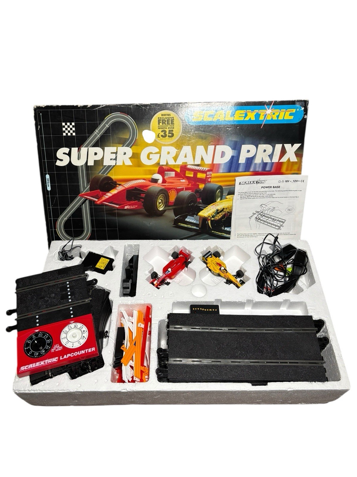 Scalextric Super Grand Prix Slot Car Racing Set – PLEASE READ FULL DESCRIPTION