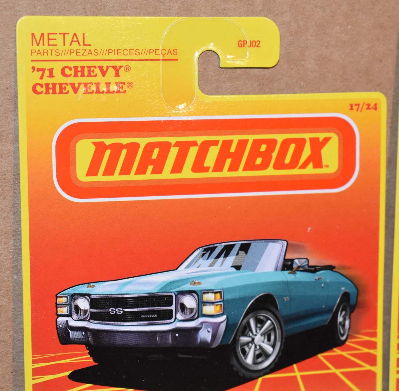 MATCHBOX 1971 CHEVY CHEVELLE 17/24 LOT OF 2 NEW