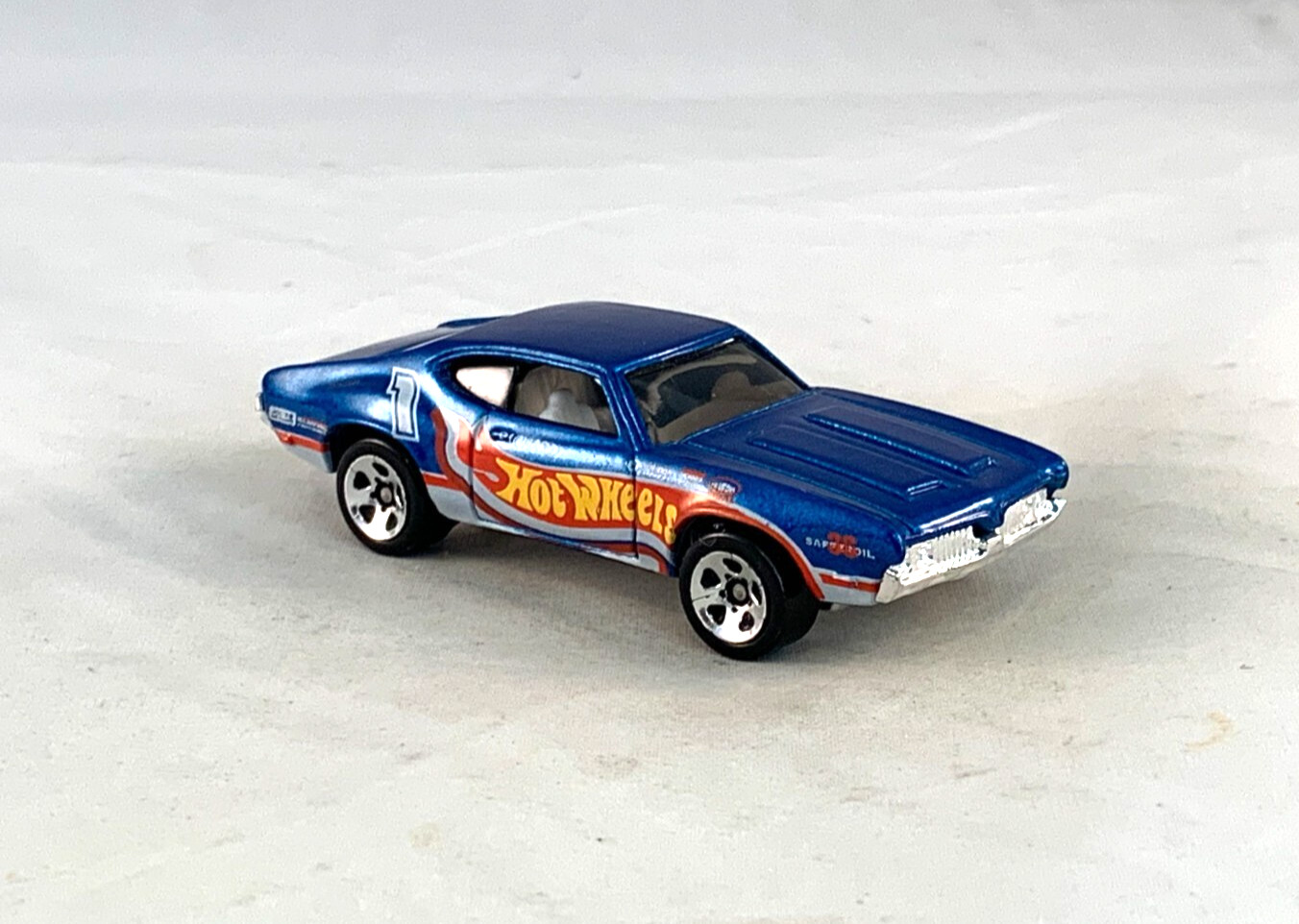 Hot Wheels Olds 442 W-30 1998 Race Team III Blue 5SPs