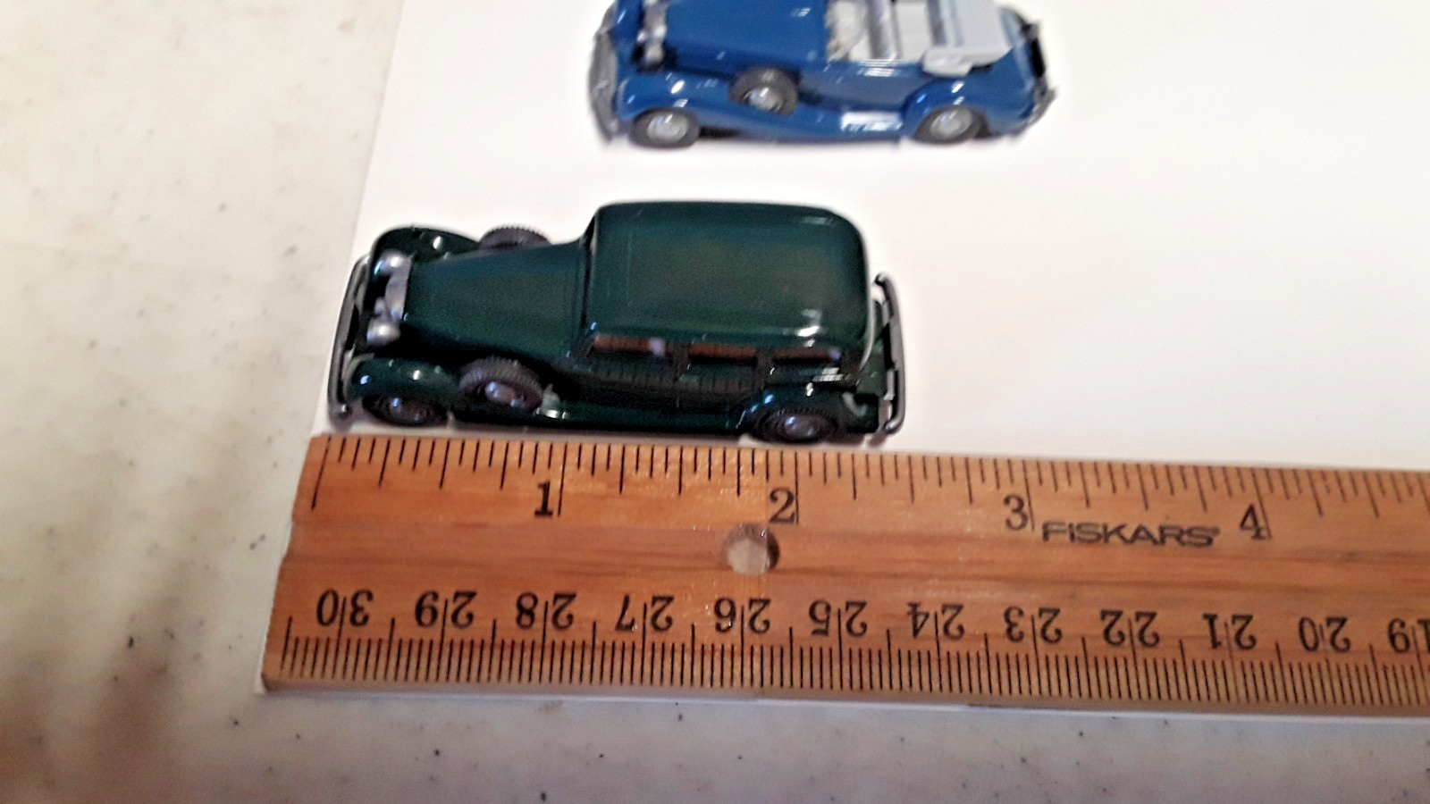 Wiking 1:87/HO Scale HORCH 850 Green & Mercedes 540 K Convertible Blue (Lot 8