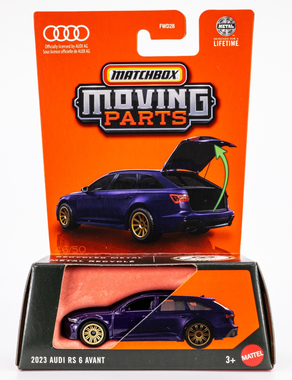 2025 Matchbox Moving Parts #46 2023 Audi RS6 Avant MERLIN PURPLE | FSC