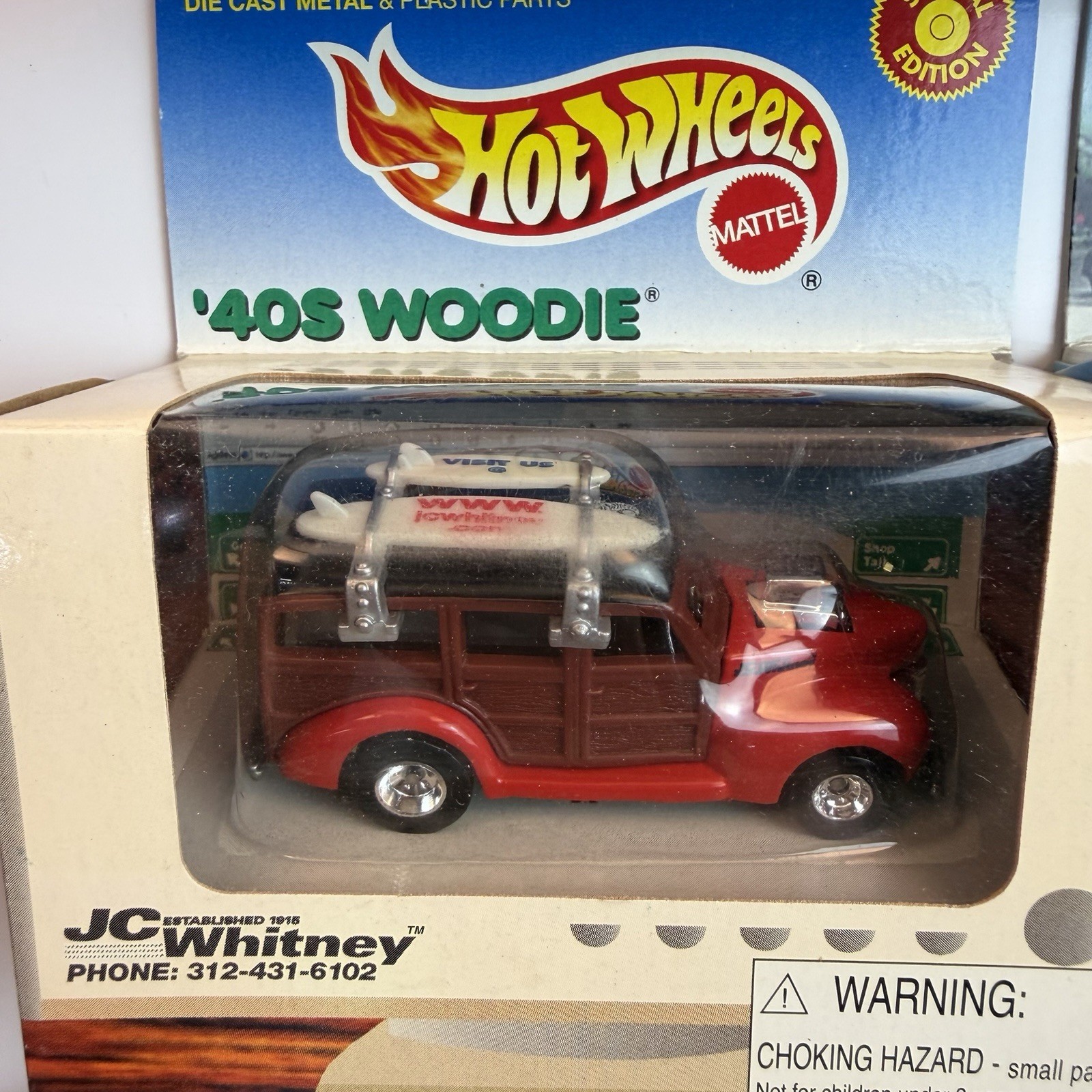 Vtg Hot Wheels JC Whitney Lot (4) Woodie, F-150, Nomad, 40s Ford Truck NIB