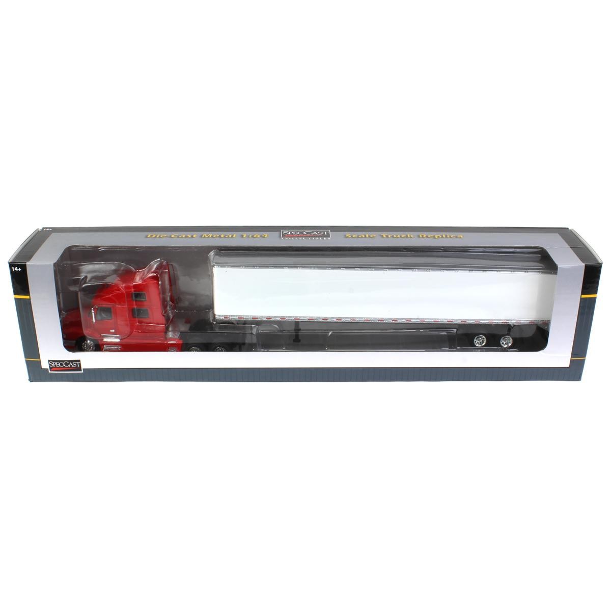 1/64 Red Volvo 770 Truck w/ Sleeper & 53′ Trailer w/ Double Doors SpecCast 31605