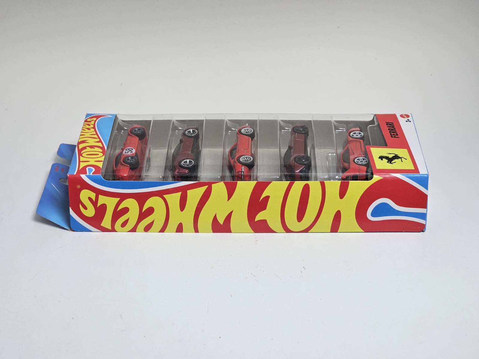 Hot Wheels Ferrari 5-Pack Dino 206 GT SF90 Stradale F40 365 GTB4C 12Cilindri