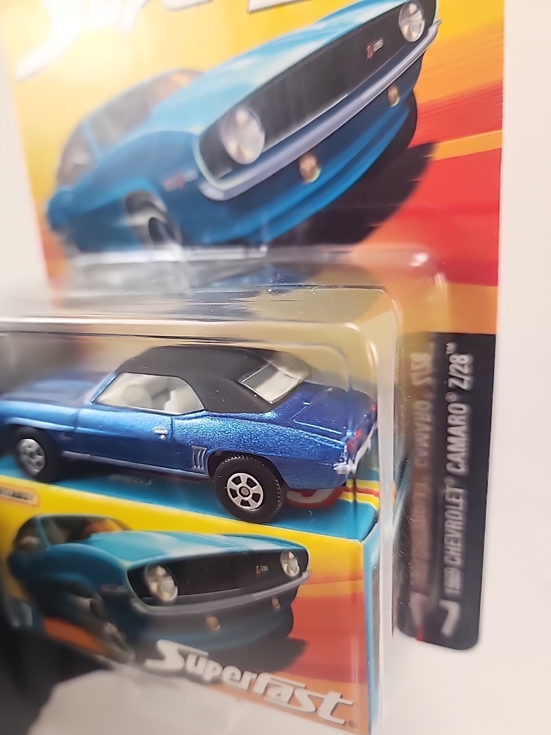 Matchbox Superfast #7 Blue 1969 CHEVY CAMARO Z/28 Limited Edition