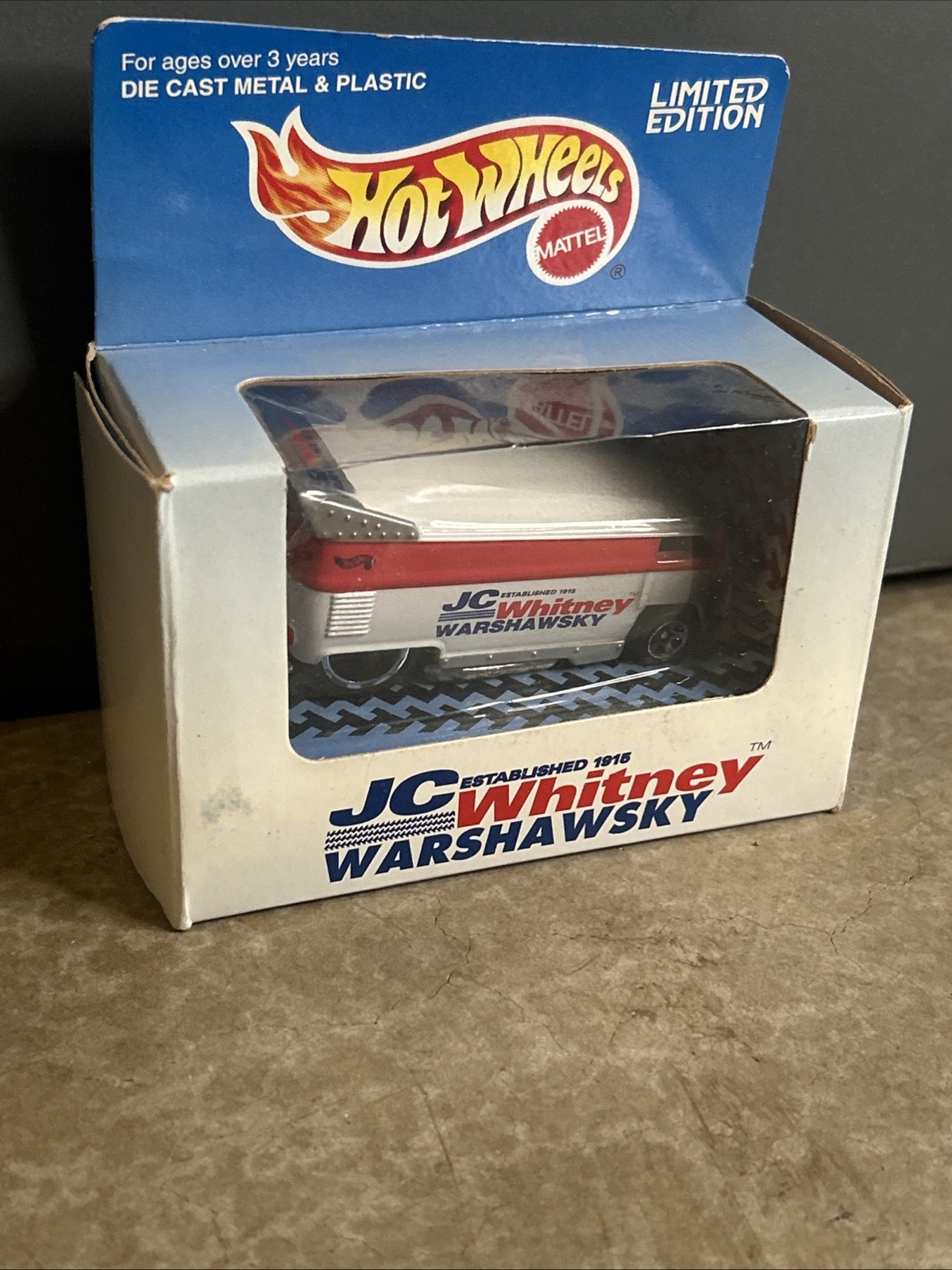 1996 Hot Wheels JC Whitney Warshawsky VW Drag Bus Sealed 16956