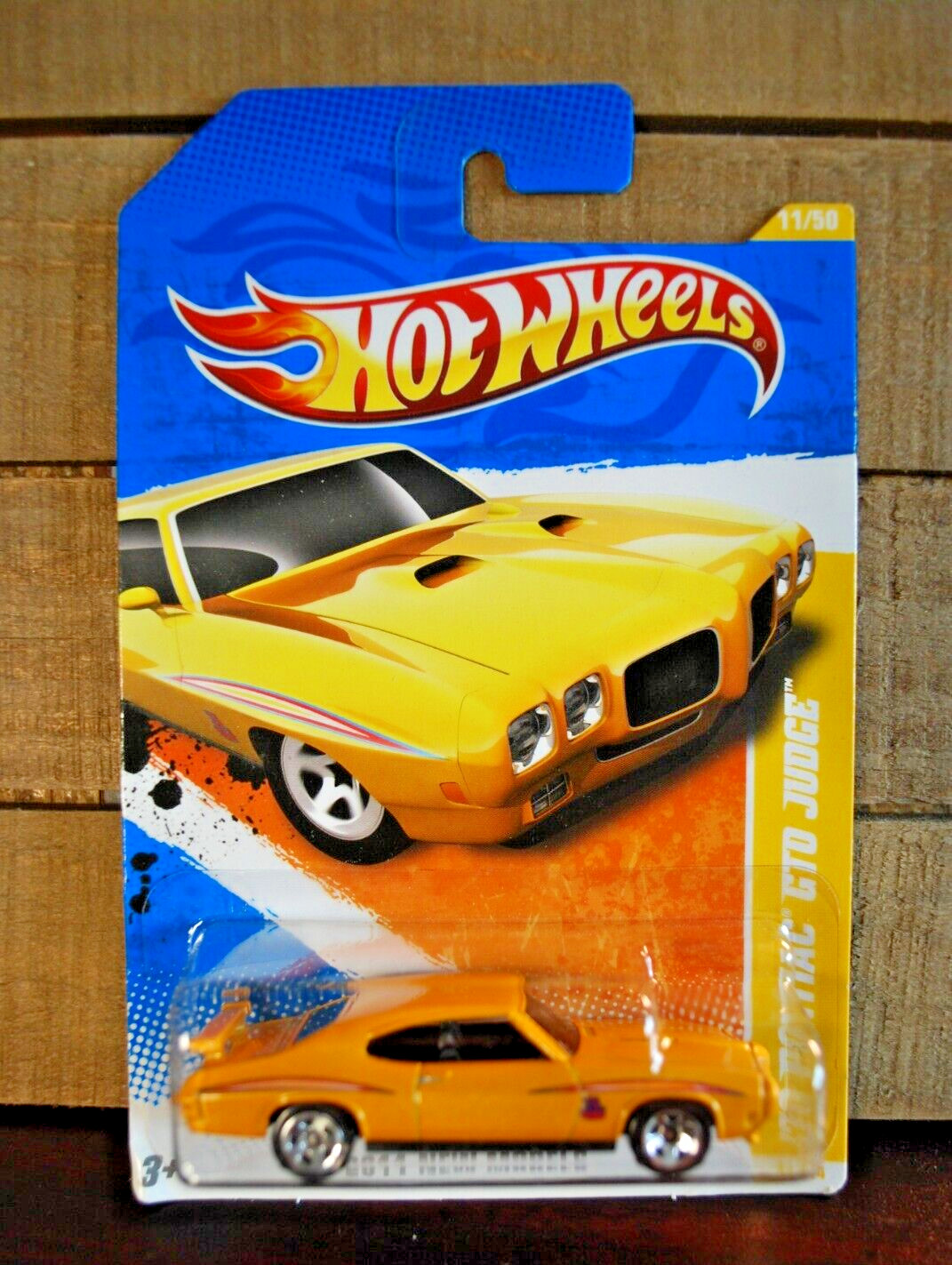 HOT WHEELS 70 PONTIAC GTO JUDGE TWO LANE BLACKTOP ORANGE 1/64 DIECAST CAR © 2010