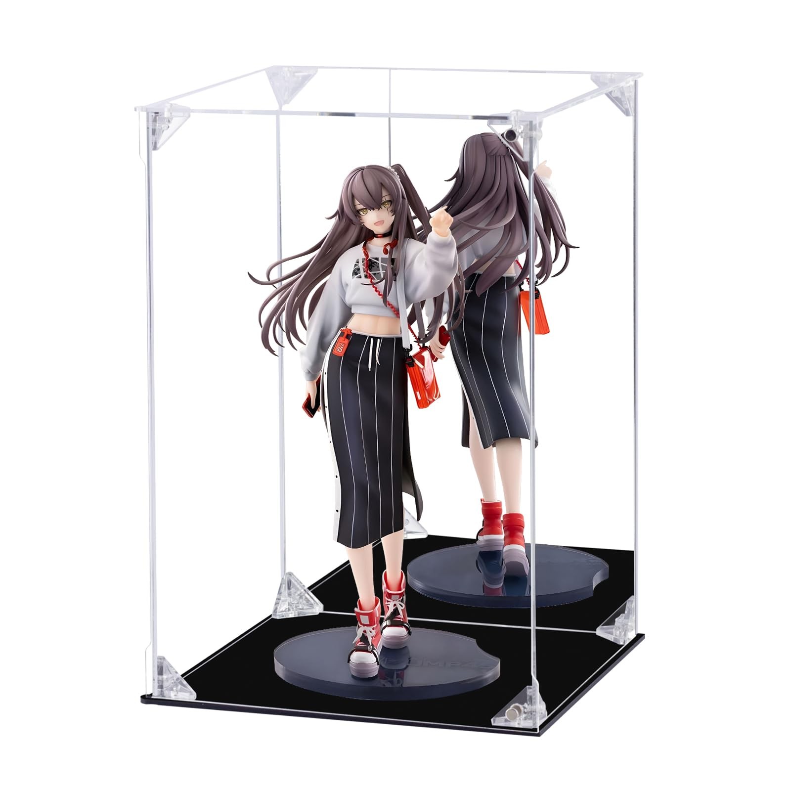 Acrylic Display Case for Collectibles Assemble Clear 8x8x12 Inch,