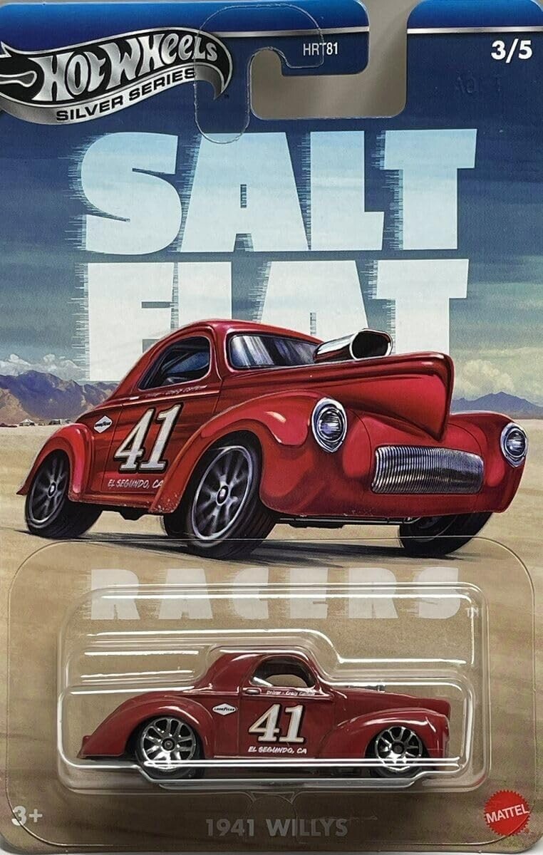 Hot Wheels Silver Series – Salt Flat Racers 3/5 1941 Willys (BBJBY83)