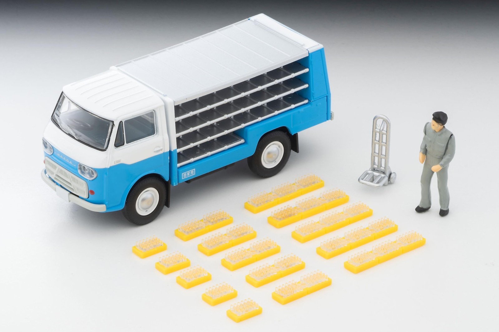 Tomica Limited Vintage LV-210a Mazda E2000 Bottle Car White/Light Blue