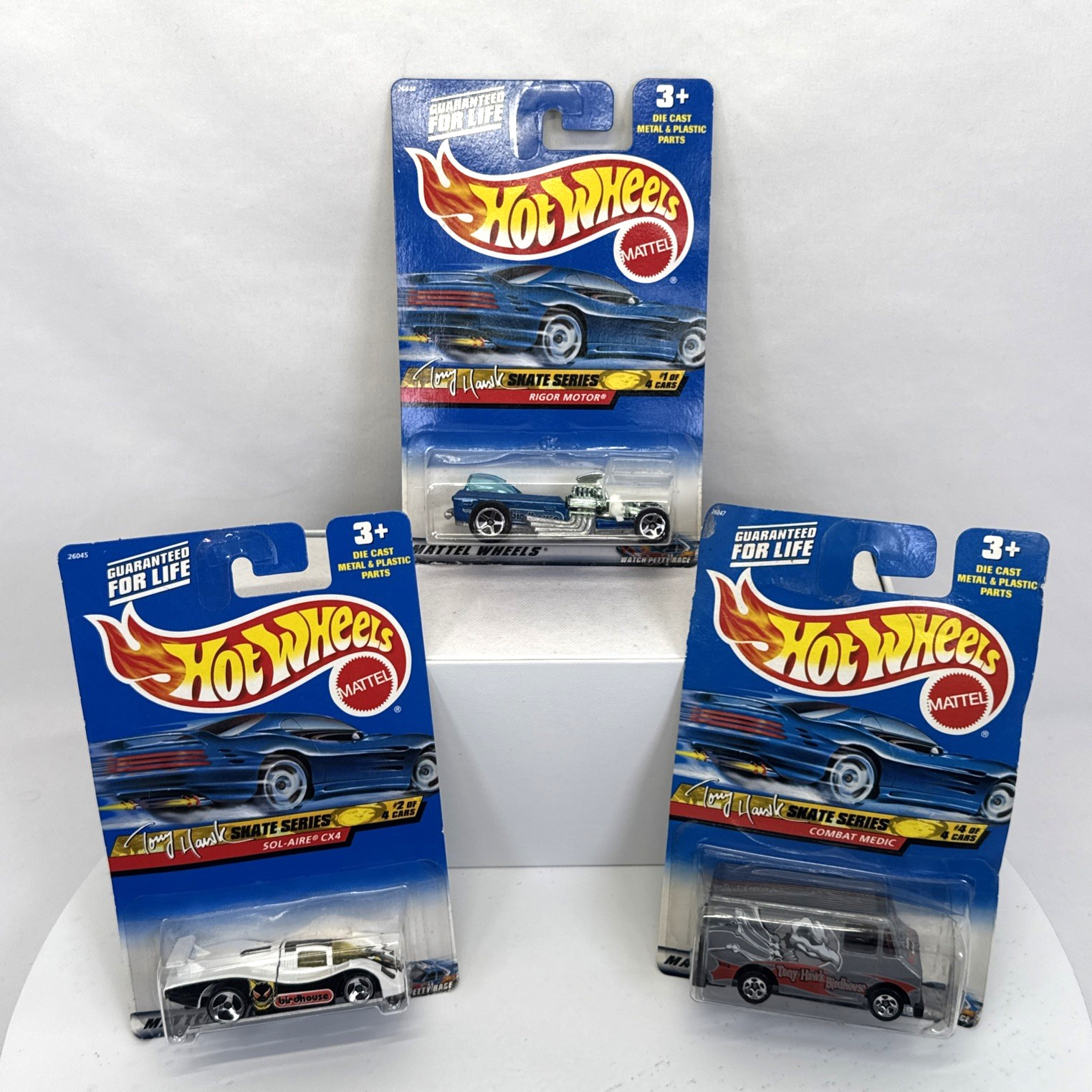 Hot Wheels Tony Hawk Skate 2000 NIP Lot 3 Vintage Collectible Cars Unopened Box