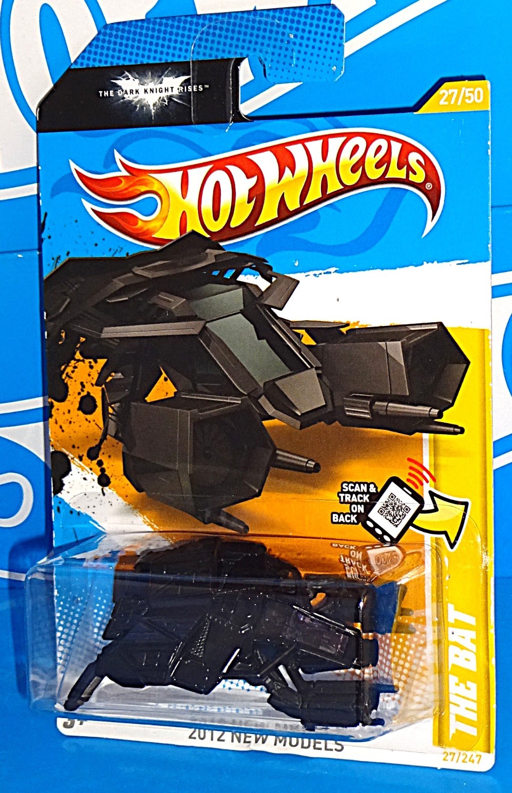 Hot Wheels 2012 New Models #27 The Bat Black Batman The Dark Knight Rises