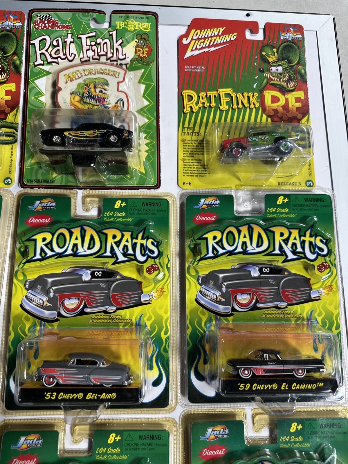 Rat Fink & 2002 Road Rats 💥MixedHot Rod & Rat Fink Lot Of Nine Total 💥 Impala