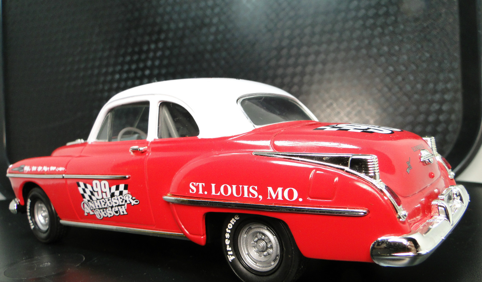 Olds 88 Oldsmobile 1940s Hot Rod Rare Classic Race Car Sports Carousel Red Metal