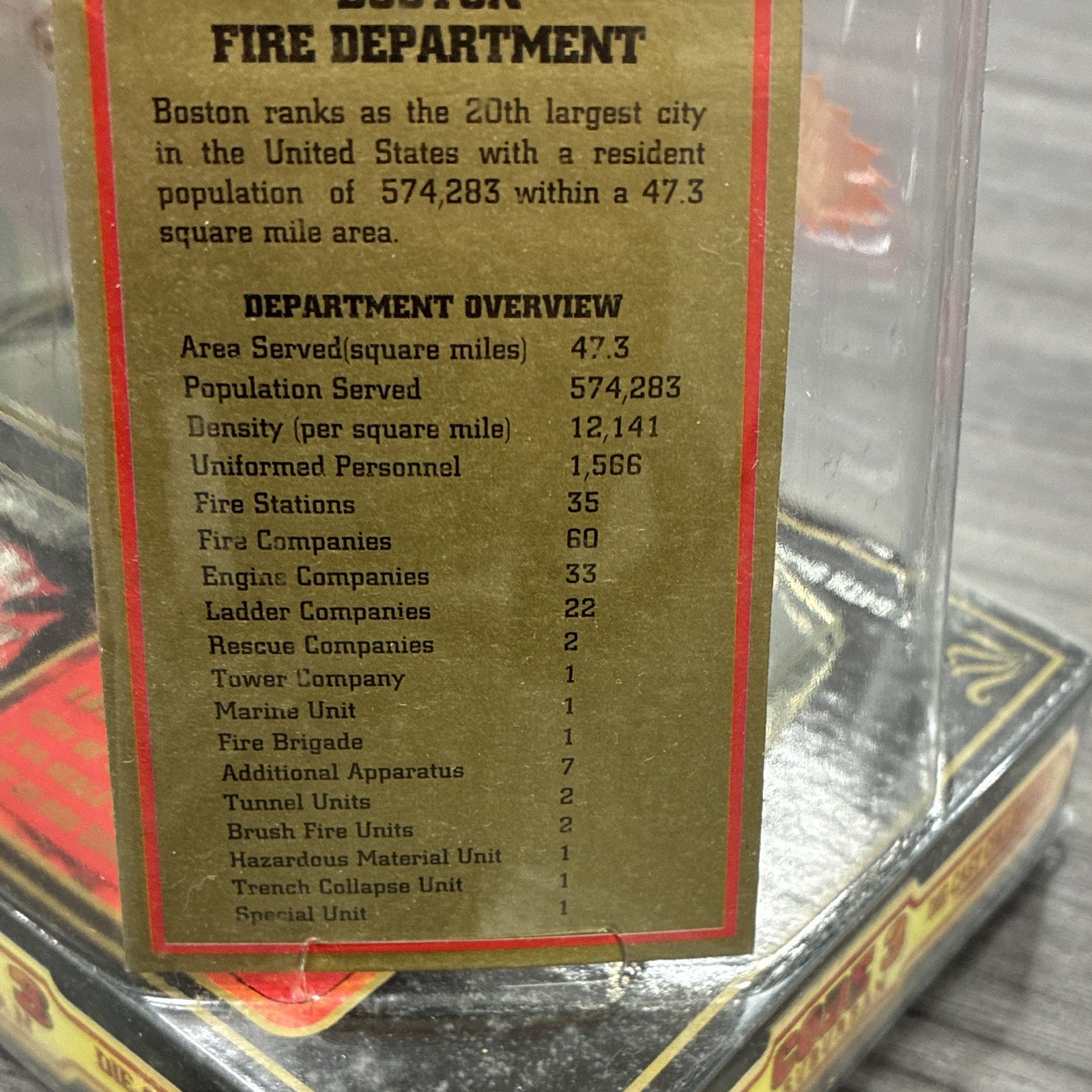 Code 3 Collectibles 1:87 GMC Suburban Boston Fire Dept Diecast Limited w/ Case