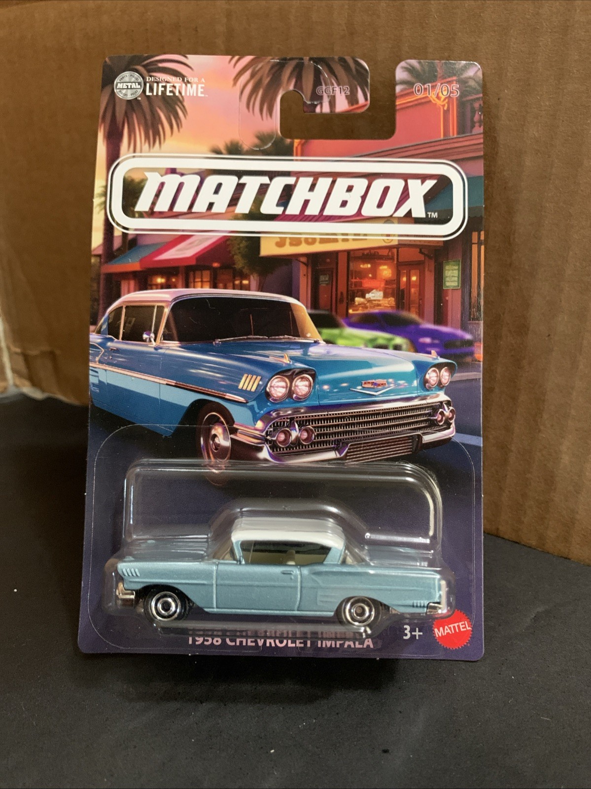 2025 Matchbox Local Cruisers #1 1958 Chevrolet® Impala SILVER BLUE | FSC