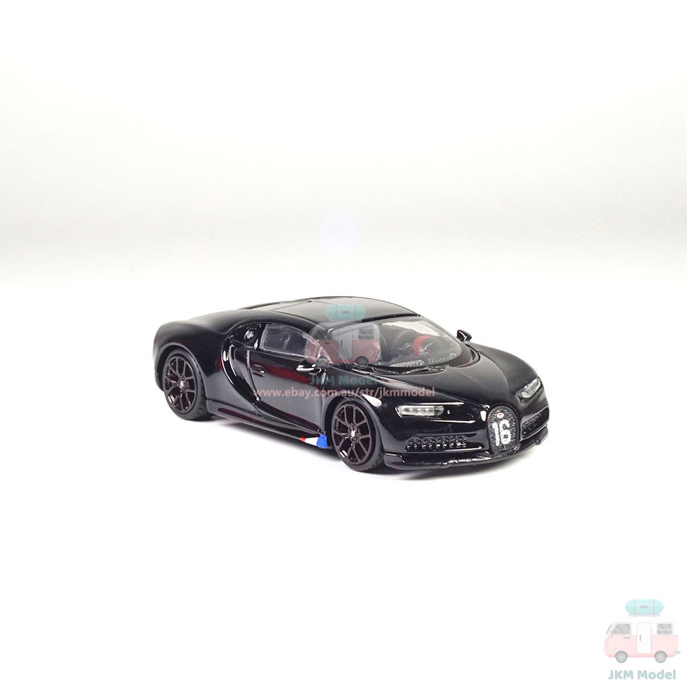 1/64 Bugatti Chiron Model Car Diecast Vehicle Collection Kids Gift Black