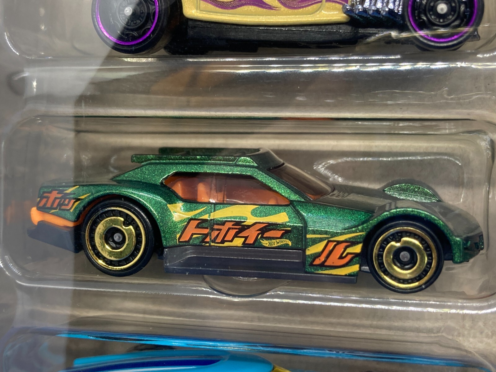 Hot Wheels 8-pack VW Golf Honda Civic custom ’32 Ford purple flame GT40 …
