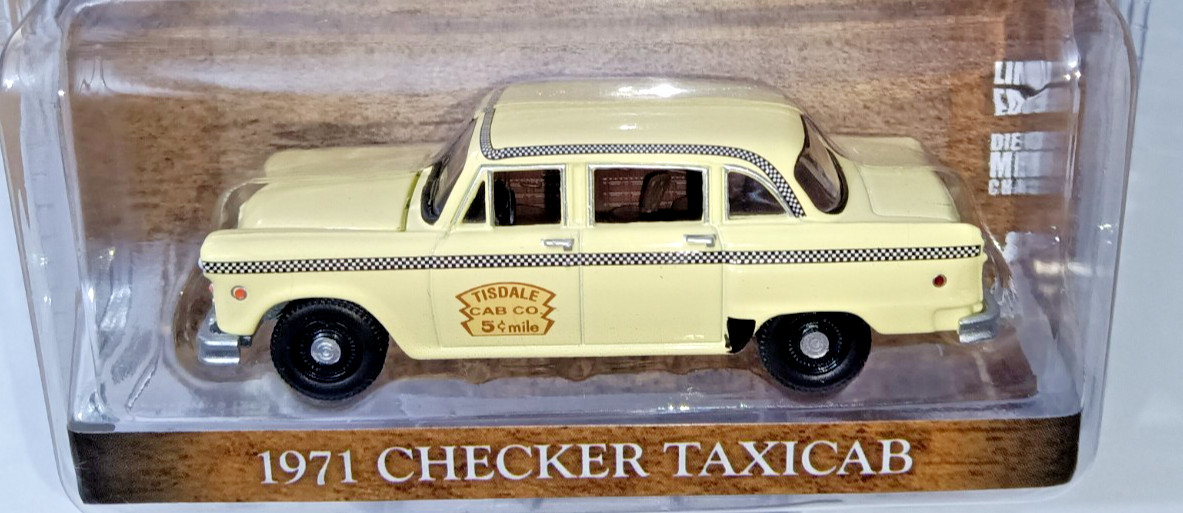 1:64 HOBBY EXCLUSIVE DUKES OF HAZZARD 1971 CHECKER TISDALE TAXICAB NOT PRODUCED!