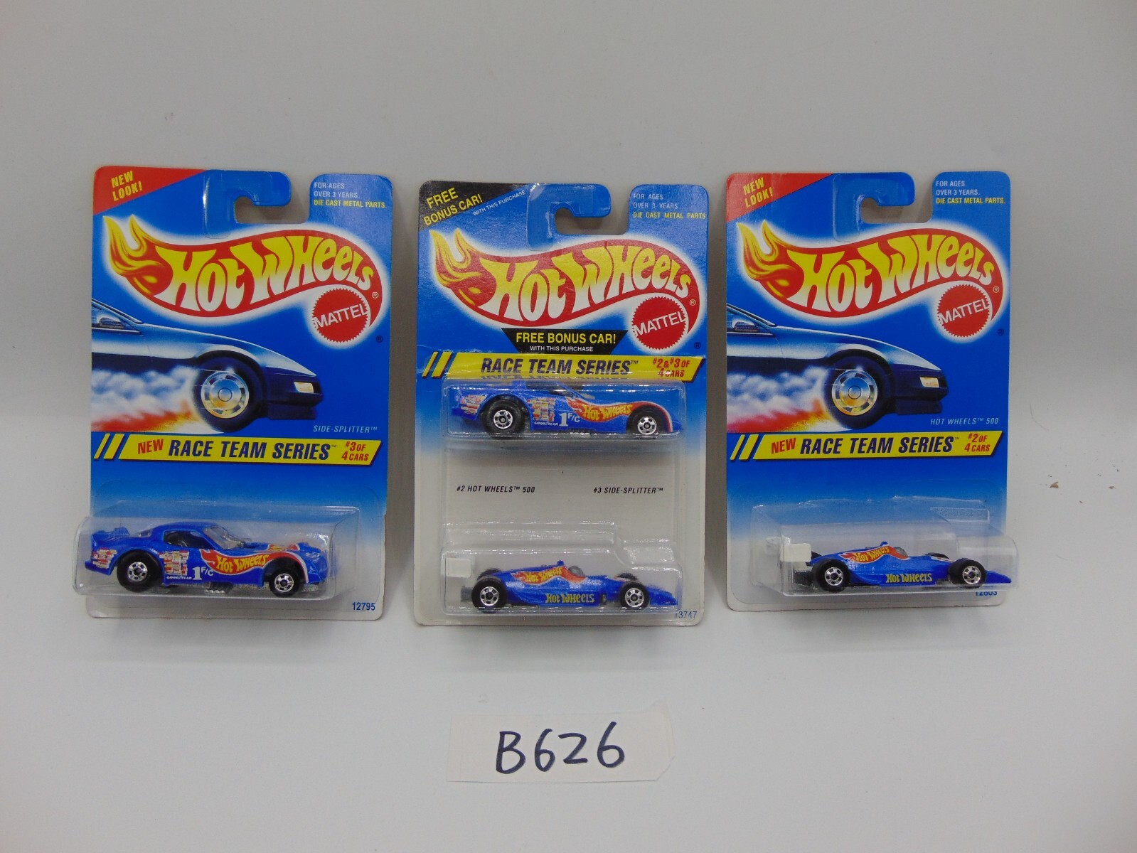 Hot Wheels Race Team Series Hot Wheels 500 and Side Splitter 4 Cars