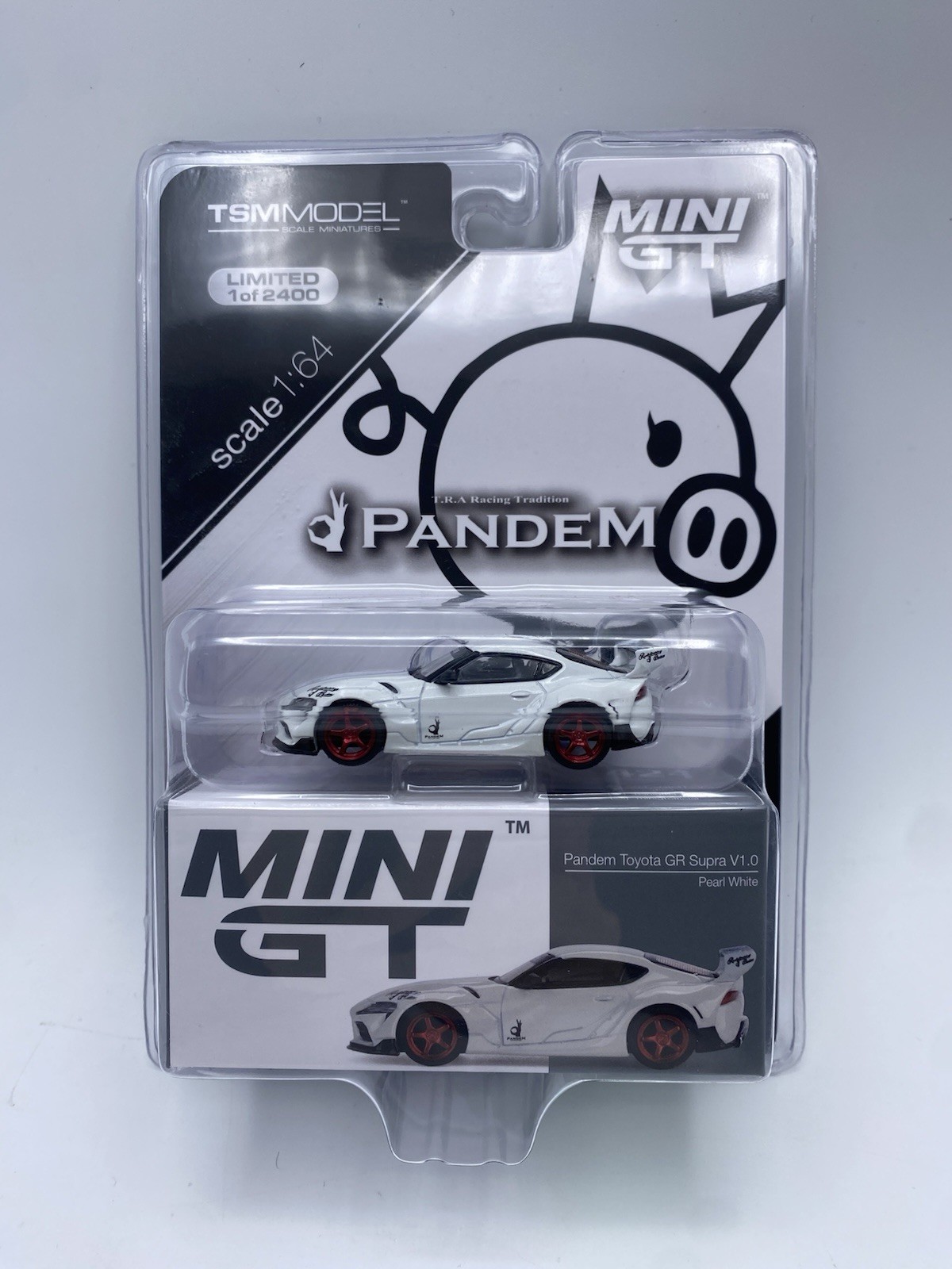 Mini GT Pandem Toyota GR Supra V1.0 Pearl White 1:64 Scale Diecast Car MGT00424