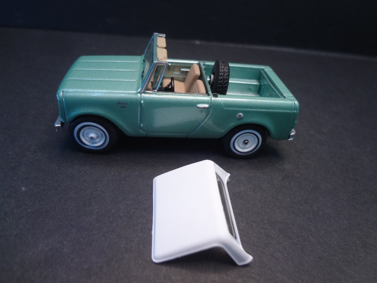 Greenlight 1965 Harvester Scout Half Cab Pickup w/ removable top – Loose 1:64
