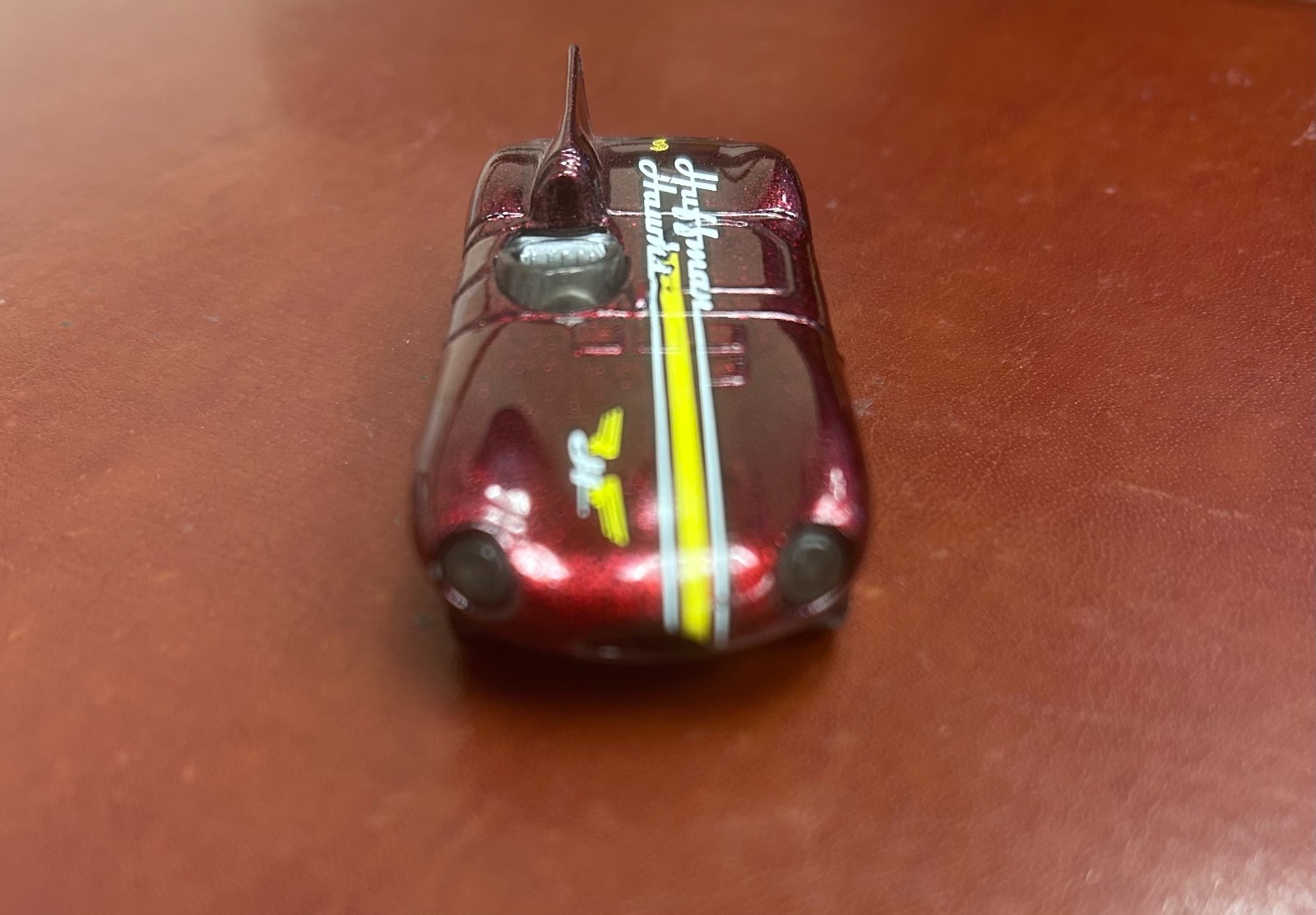 1997 Hot Wheels Jaguar D-Type – Metallic Dark Red – Huffman Hawks