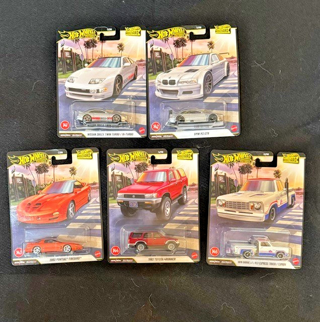 Hot Wheels Premium Boulevard 2026 #141-145 Set BMW M3 GTR 300ZX Firebird 4Runner
