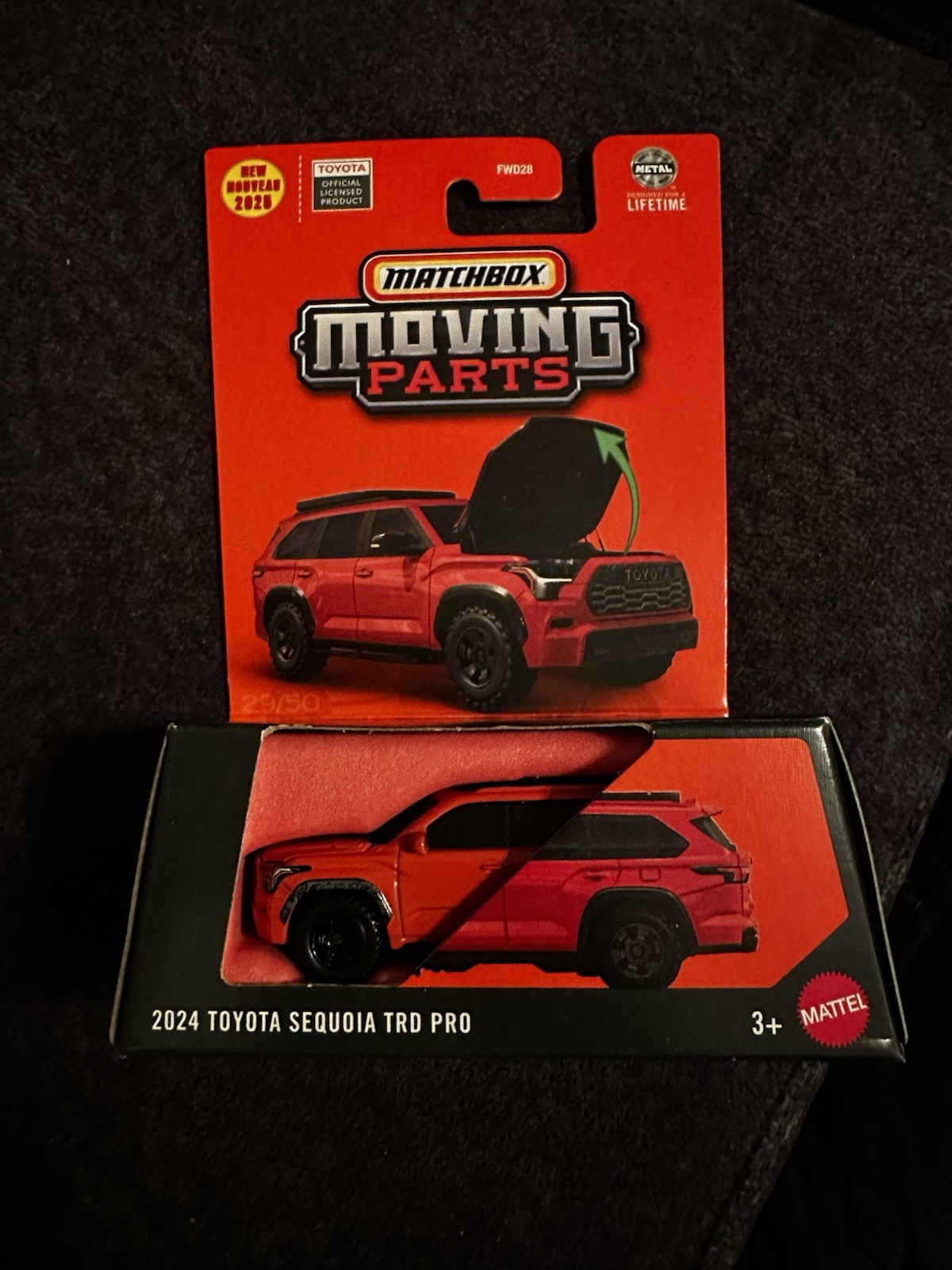 2024 Toyota Sequoia TRD Pro, New 2025 Matchbox Moving Parts – NEW