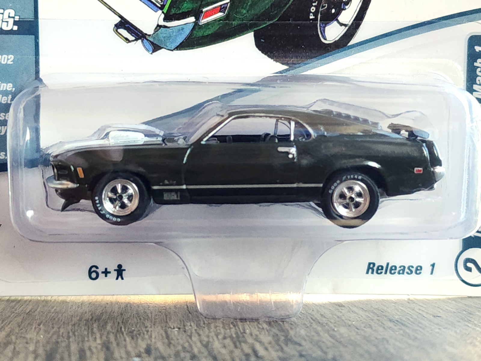 Johnny Lightning 1970 Ford Mustang Mach 1 Muscle Cars U.S.A. Ivy Green
