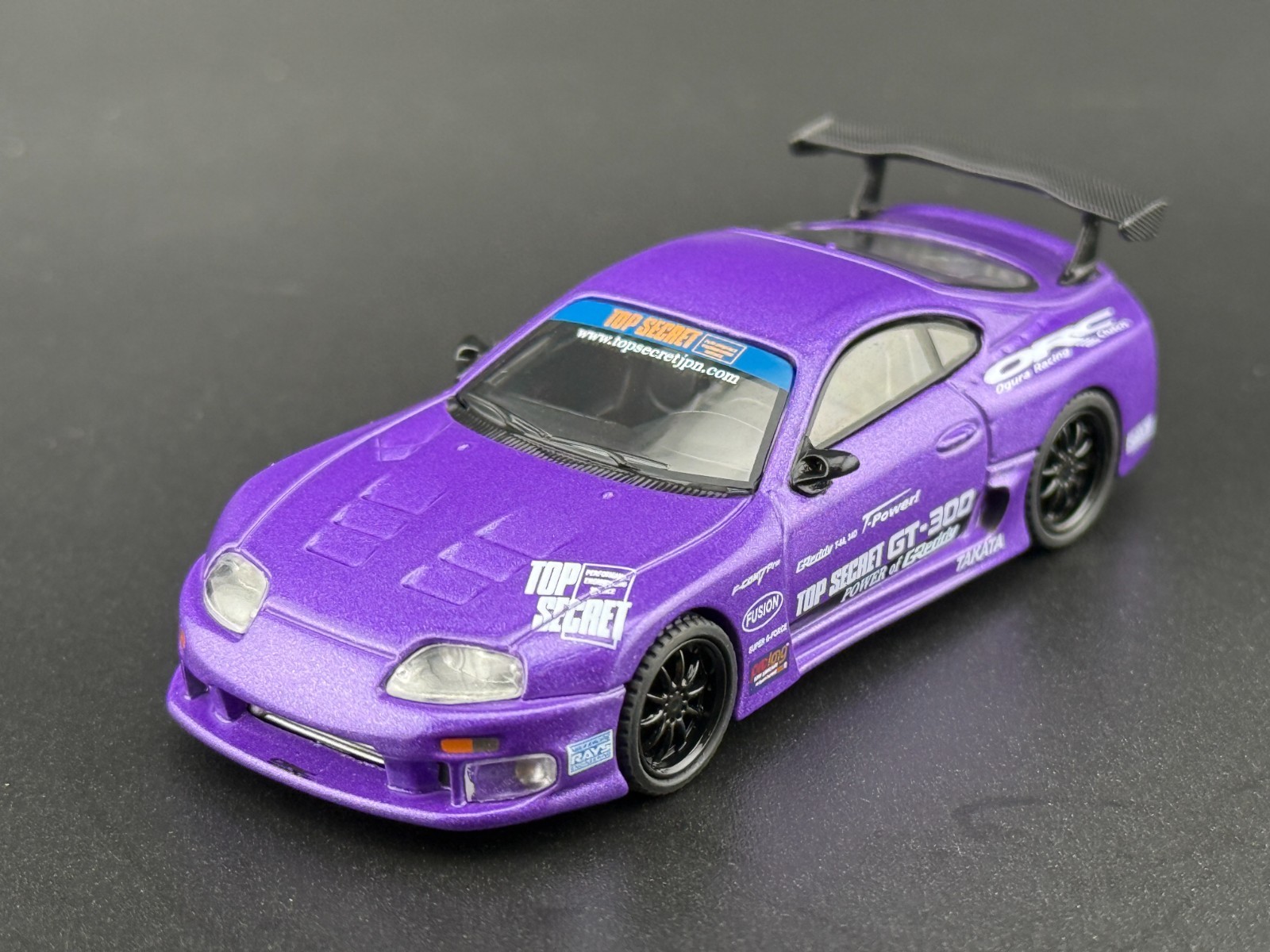 Mini GT Toyota Supra (A80) Top Secret GT-300 Purple #1067 1/64