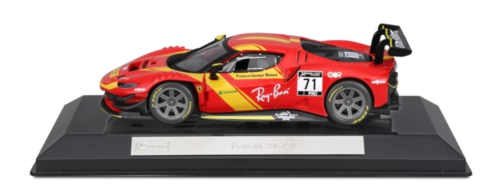 Bburago FERRARI 296 GT3 #71 “Francorchamps” (2022) 1/43 Diecast New Sealed HTF