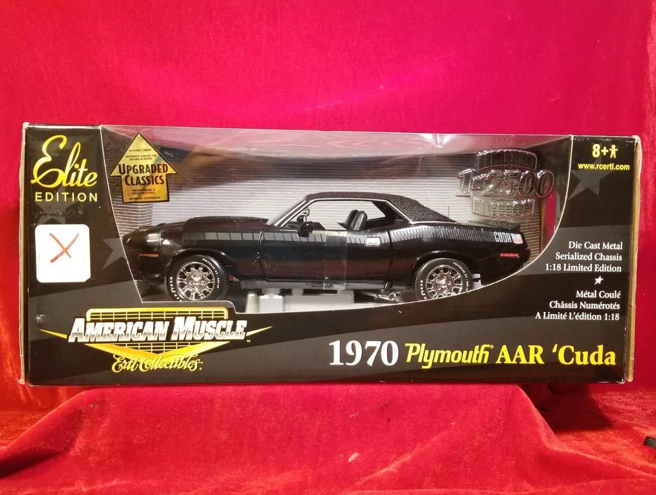 1970 American Muscle ERTL Collectibles Plymouth AAR Cuda 1:18 1 of 2500 Die Cast